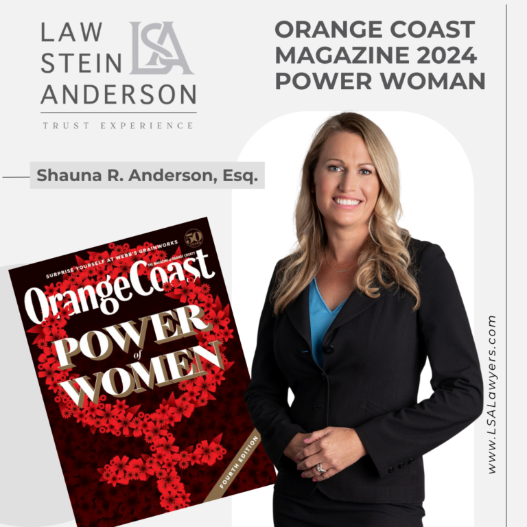 Shauna Anderson Is Featured in Orange Coast Magazine’s Annual Power Women Issue!