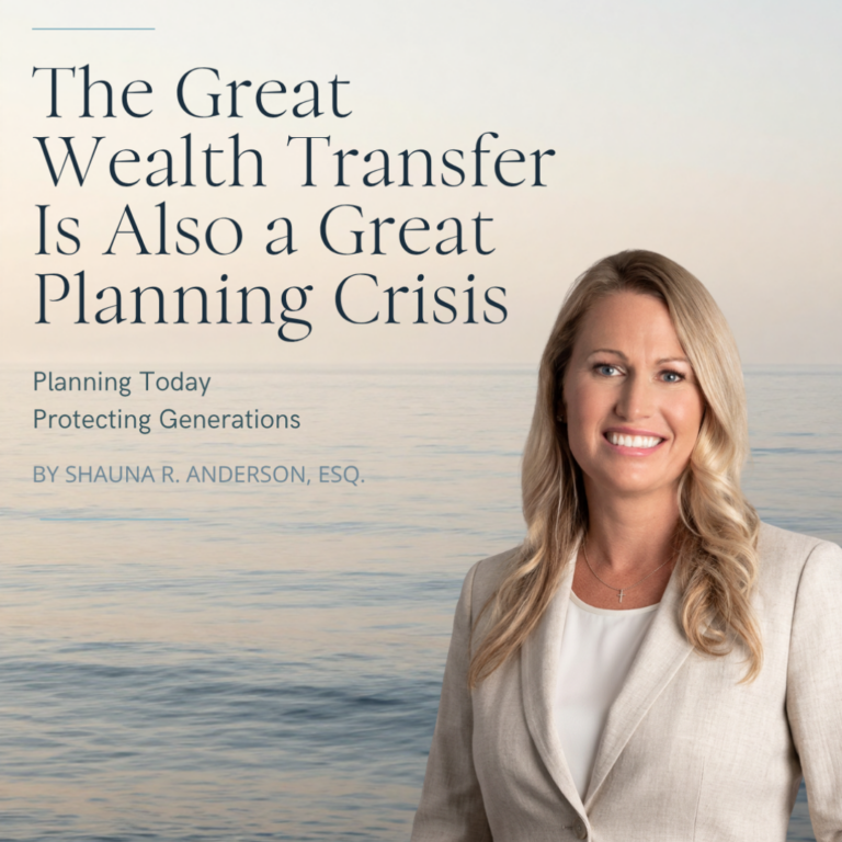 Great Wealth Transfer is a Great Planning Crisis