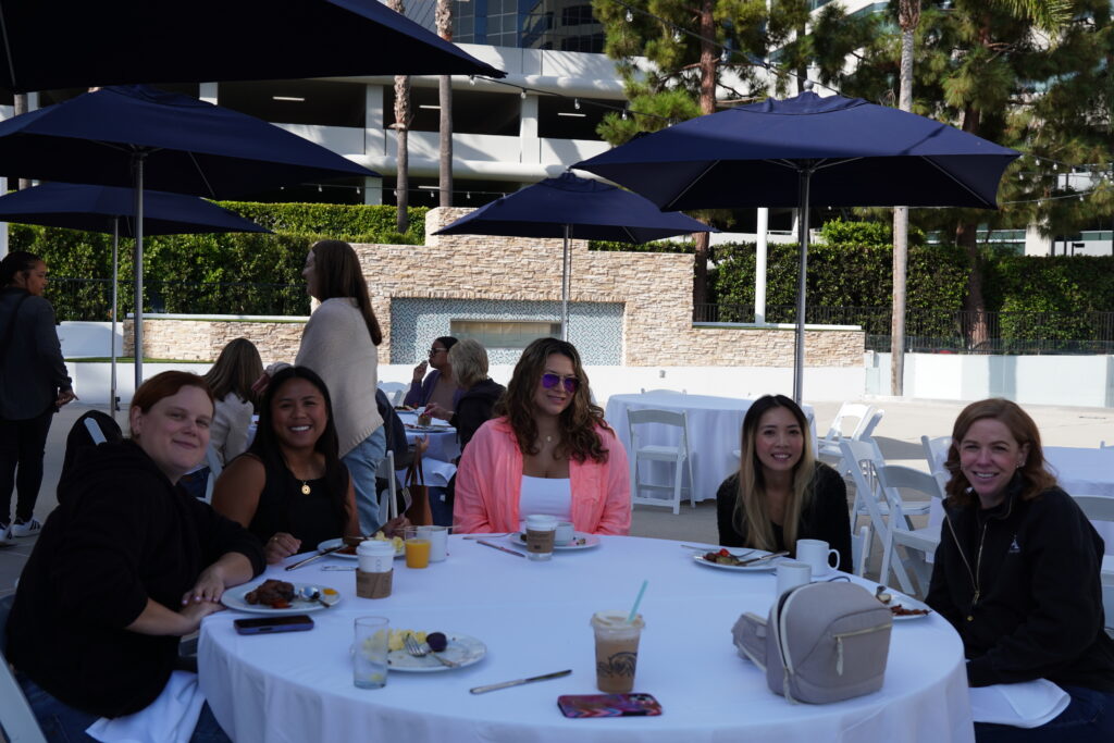 LSA team at breakfast at the annual retreat