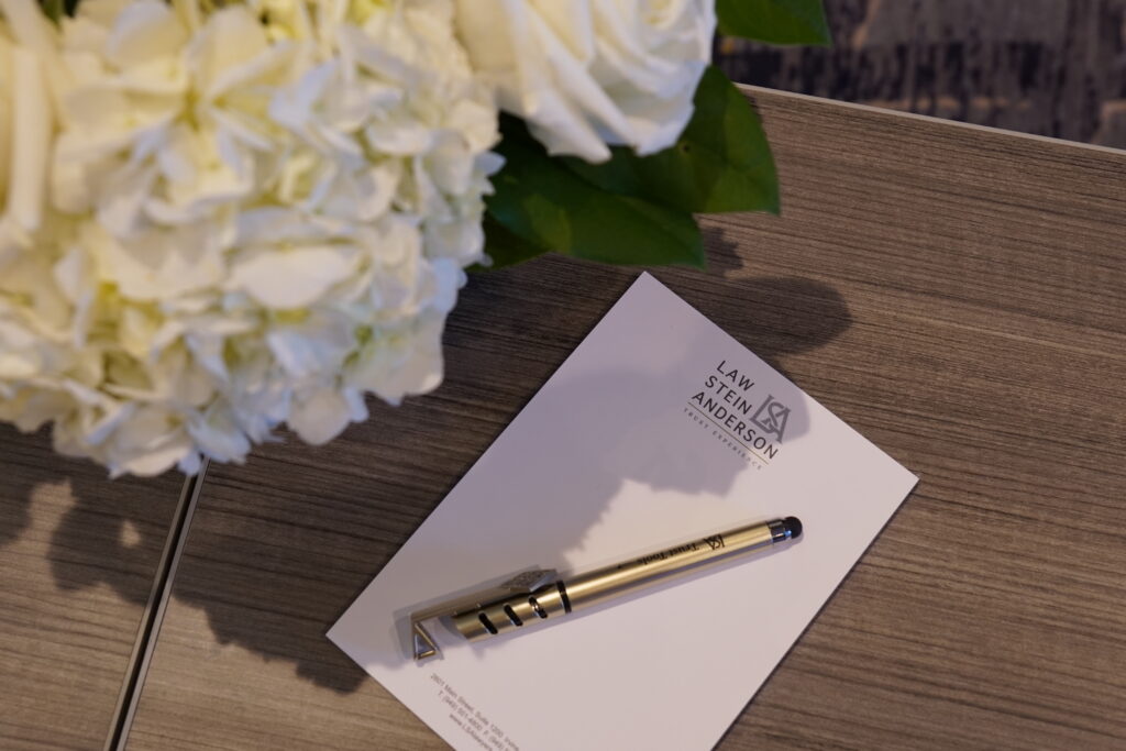 LSA notepad and pen